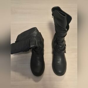 Stylish Black Women's Combat Boots